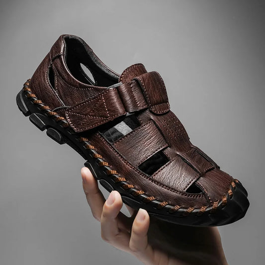 Men's Leather Sandal - VibreMode