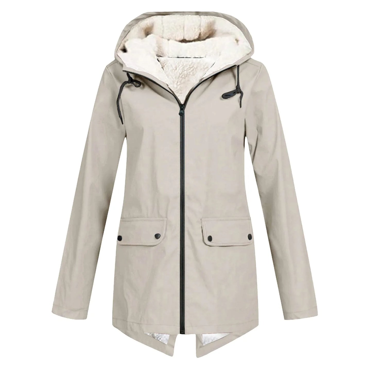 Women's Waterproof Trench Coat With Hood