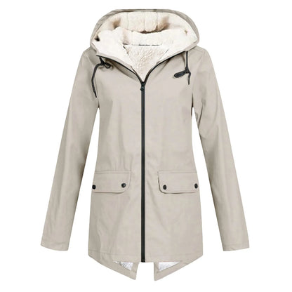 Women's Waterproof Trench Coat With Hood