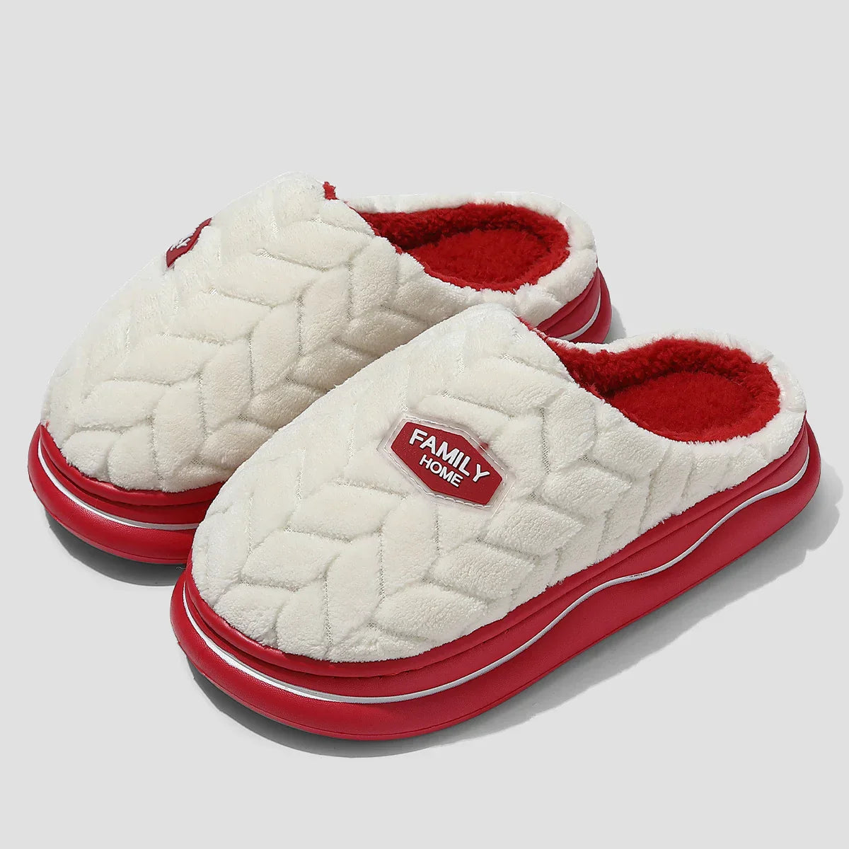 Women's Quilted Indoor Slippers Thick Plush Lining