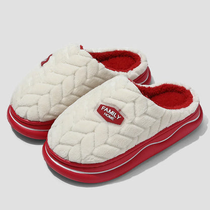 Women's Quilted Indoor Slippers Thick Plush Lining