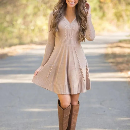 Valnera Women's Knit Sweater Dress
