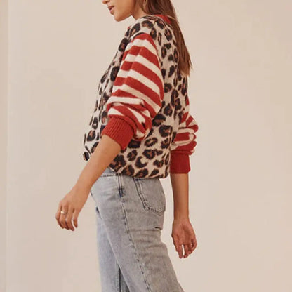 Wild Leopard Crew Neck Sweater