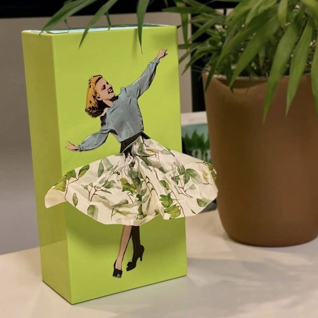 Women's Flying Skirt Tissue Box Cover