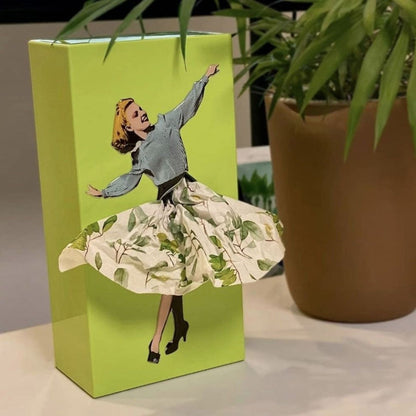 Women's Floral Flying Skirt Tissue Box