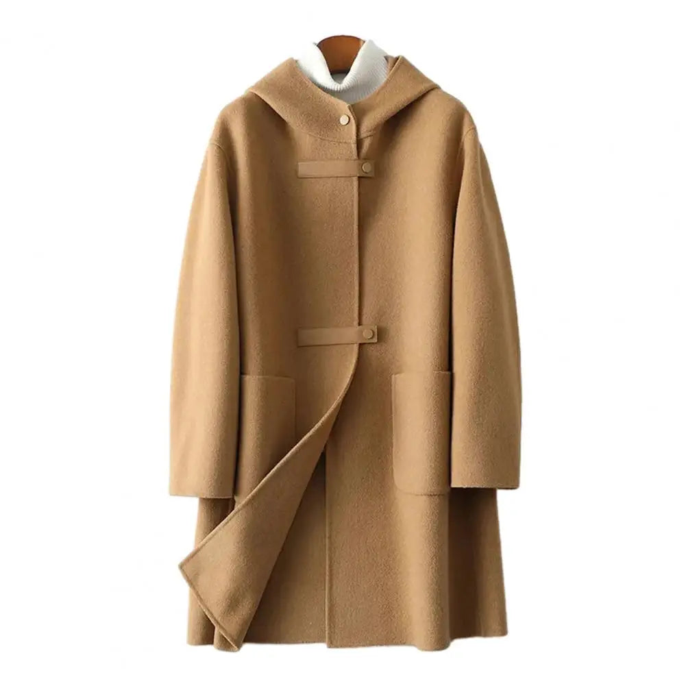 Womens Wool Hooded Coat