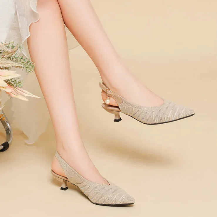 Alba Linea Kitten Heel Sandals - Jack Hafford
