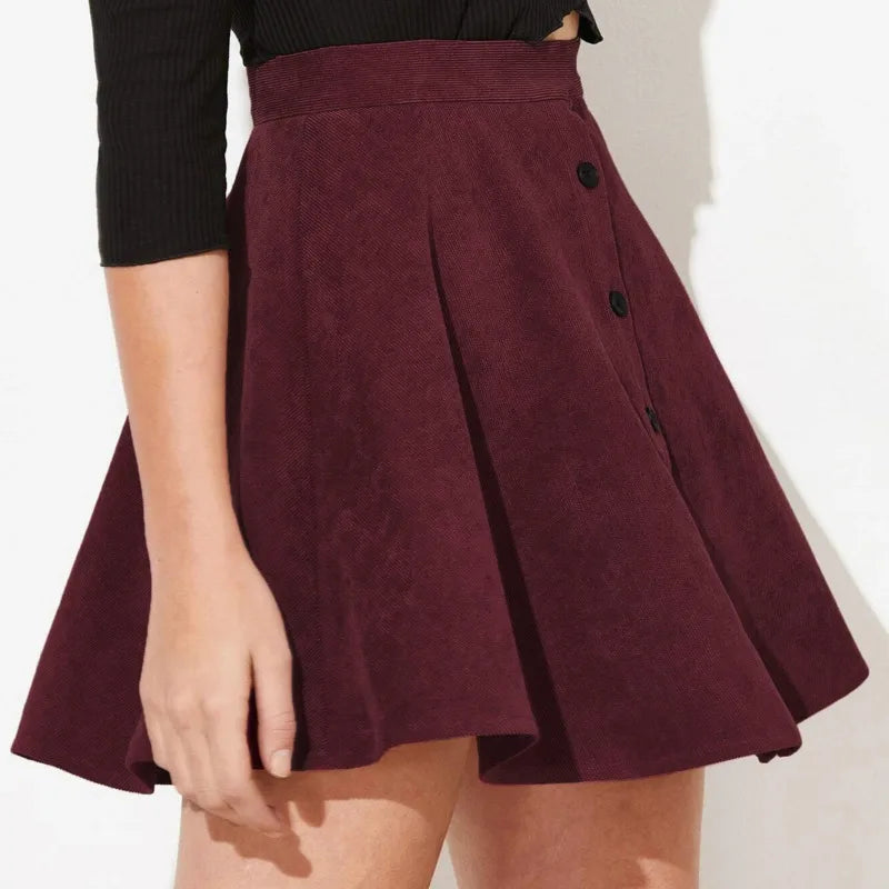 Rustic Textured Mini Skirt