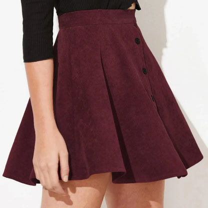Rustic Textured Mini Skirt
