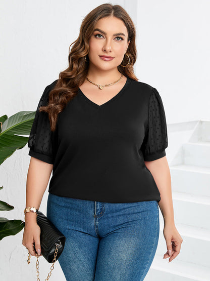 Classic V-Neck Women's Blouse - VibreMode