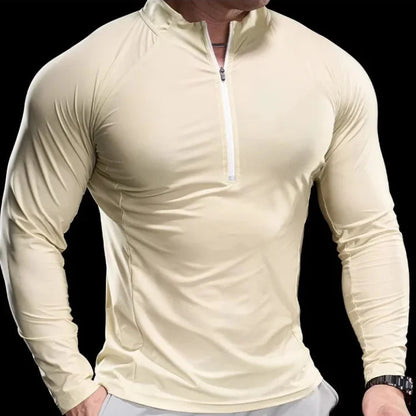 Men's Compression Half Zip Shirt - VibreMode