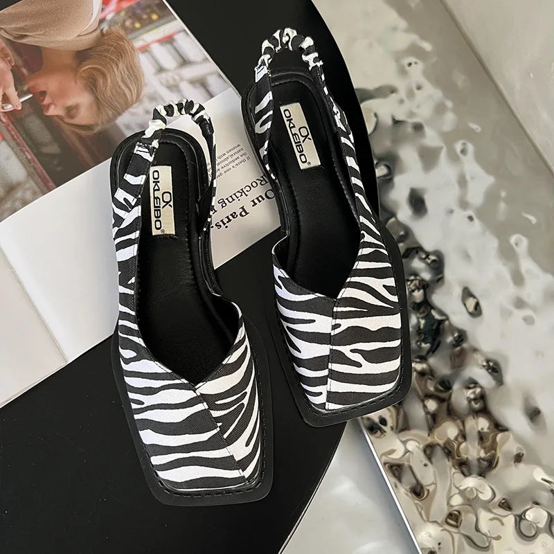 Blair | Chic Summer Open Toe Slingback Sandals