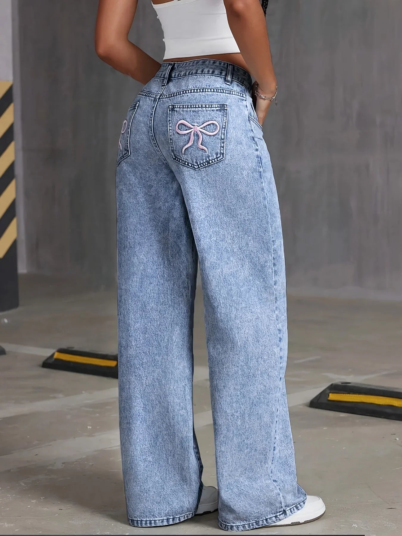 Women's High Waist Wide Leg Jeans