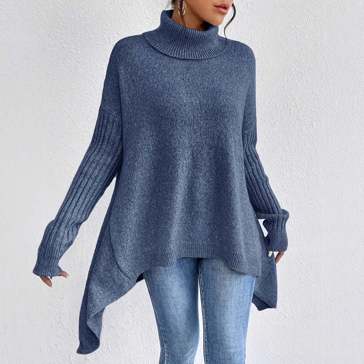 Gabriella | Soft Oversized Turtleneck Wool Sweater