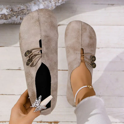 Comfortable Suede Ladies Slip On Shoes