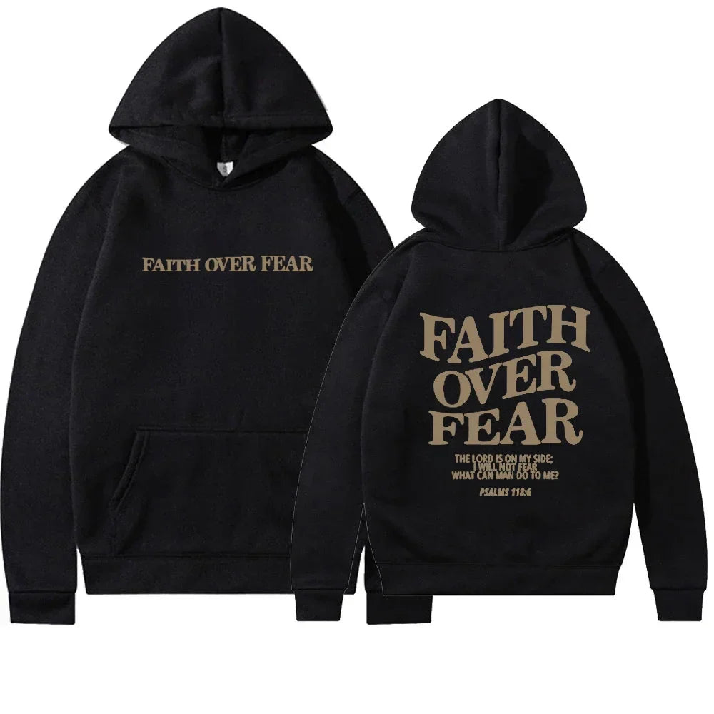 Women's Oversized Hoodie Bible Verse Print Sweatshirt
