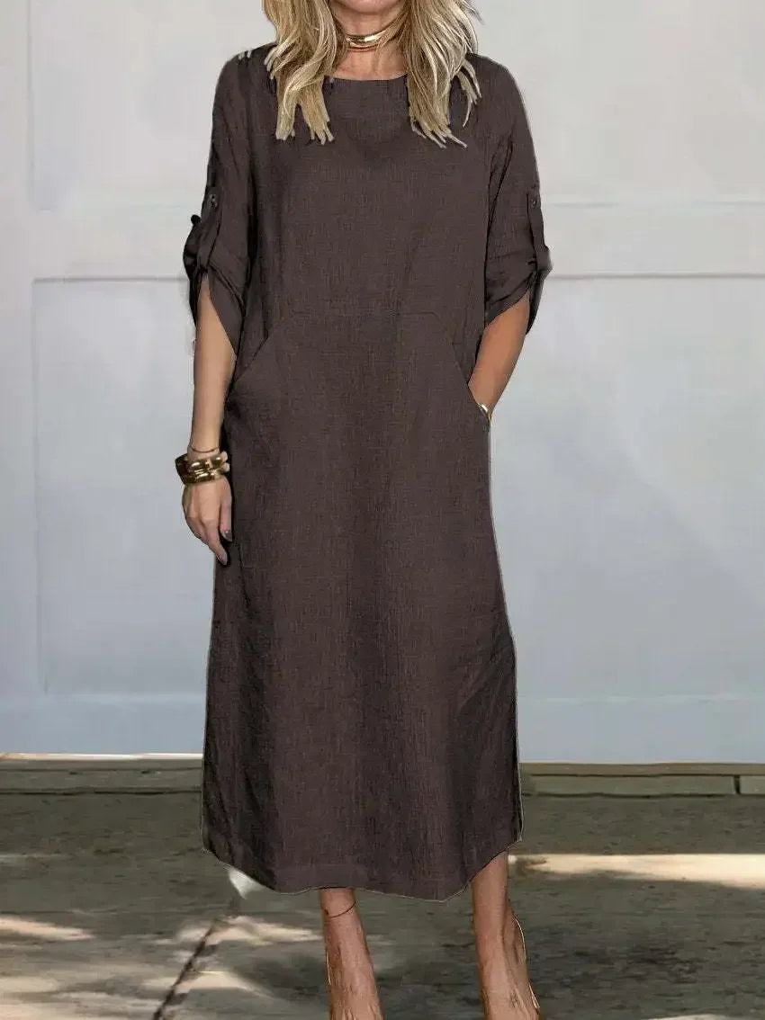Women's A-Line Evening Dress Loose Fit Draped