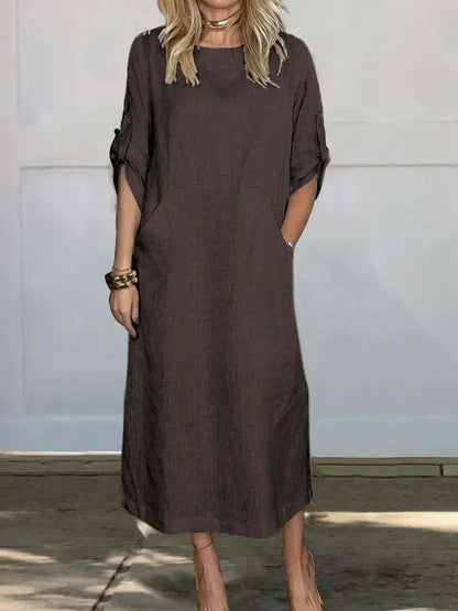 Women's A-Line Evening Dress Loose Fit Draped