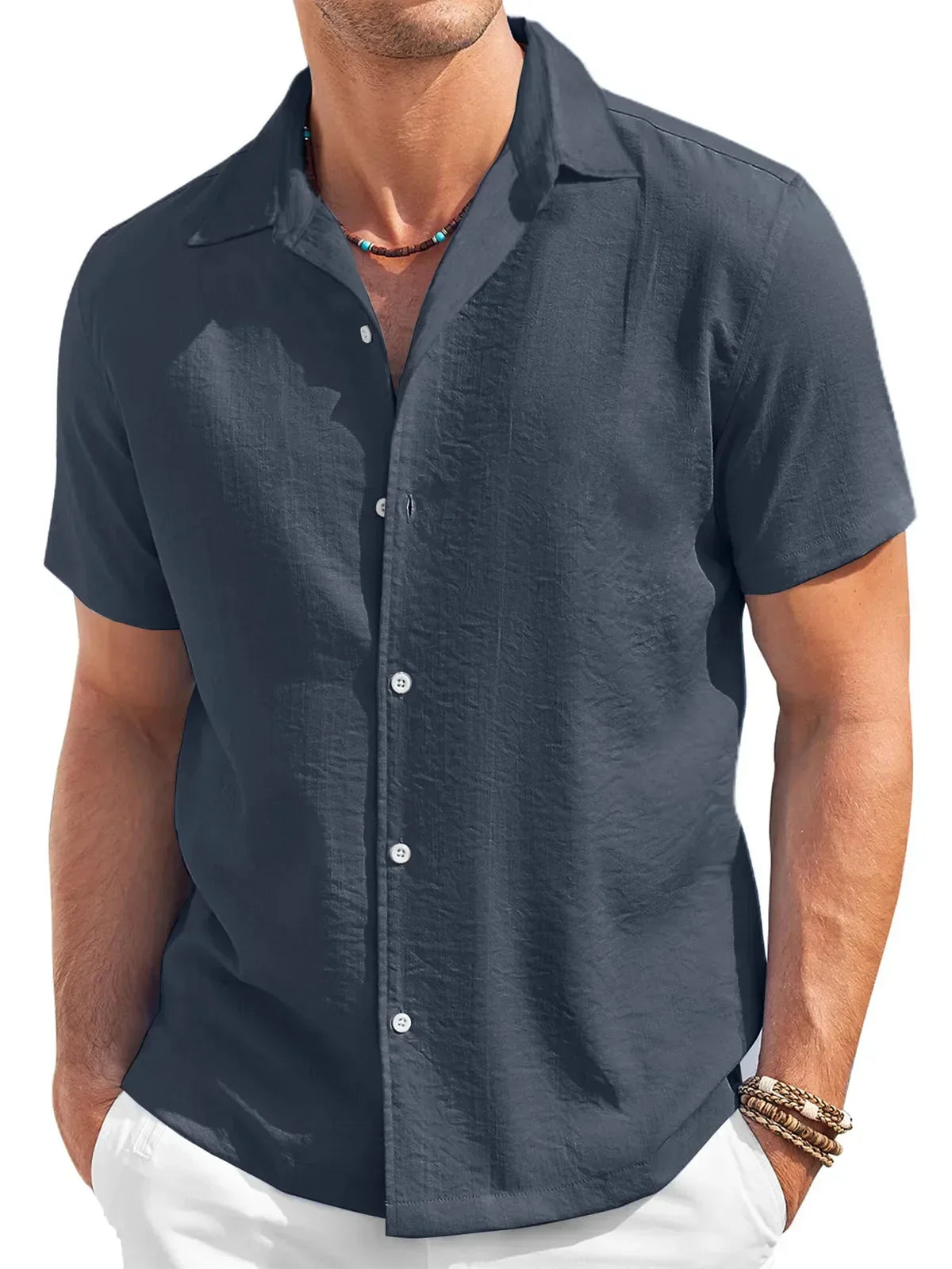 Men's Half Sleeve Cotton Shirt