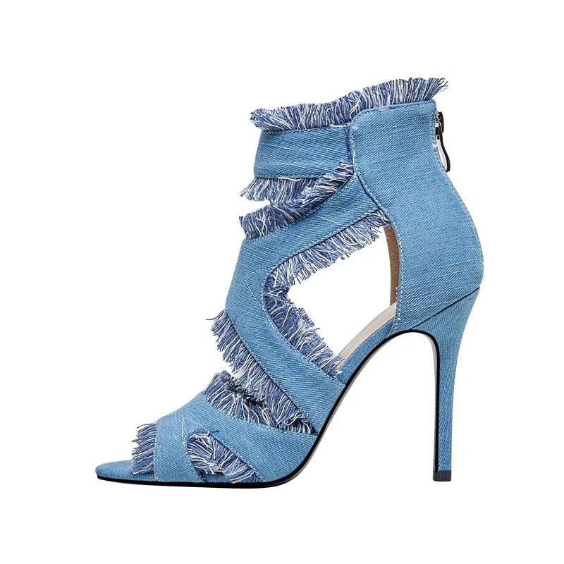 Blue Jean High Heels