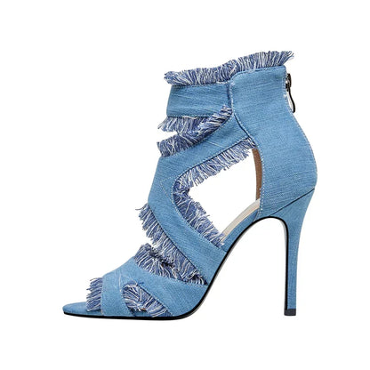 Blue Jean High Heels