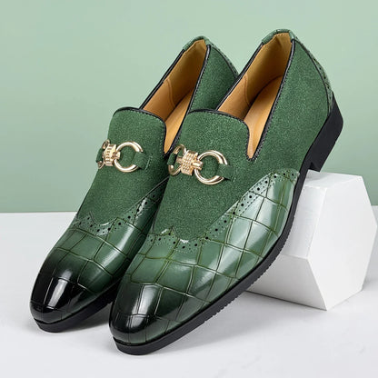 Real Leather Slip On Shoes