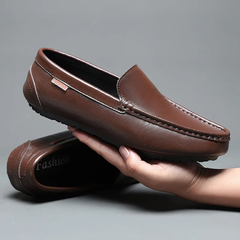 Monatro Men's Leather Loafers Comfortable