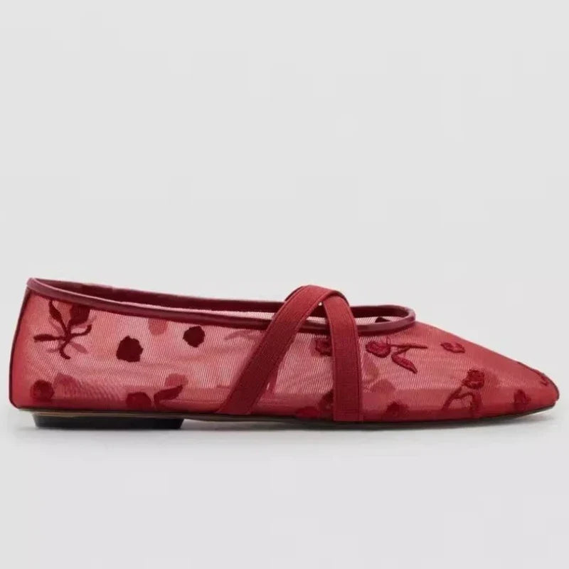 Women's Floral Ballet Flats