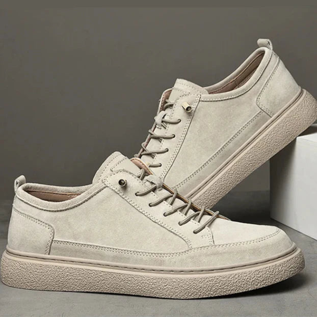 Authentic Leather Low Top Sneakers