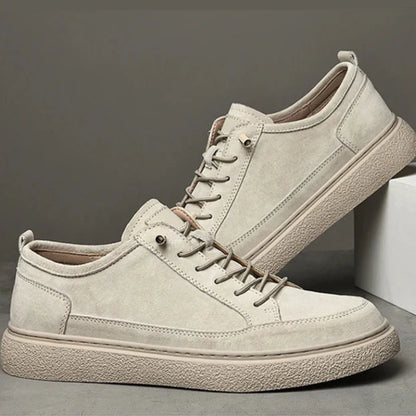 Authentic Leather Low Top Sneakers