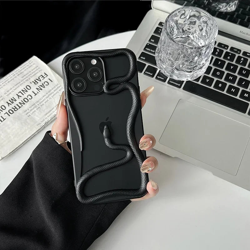 Edgy Black iPhone Cover