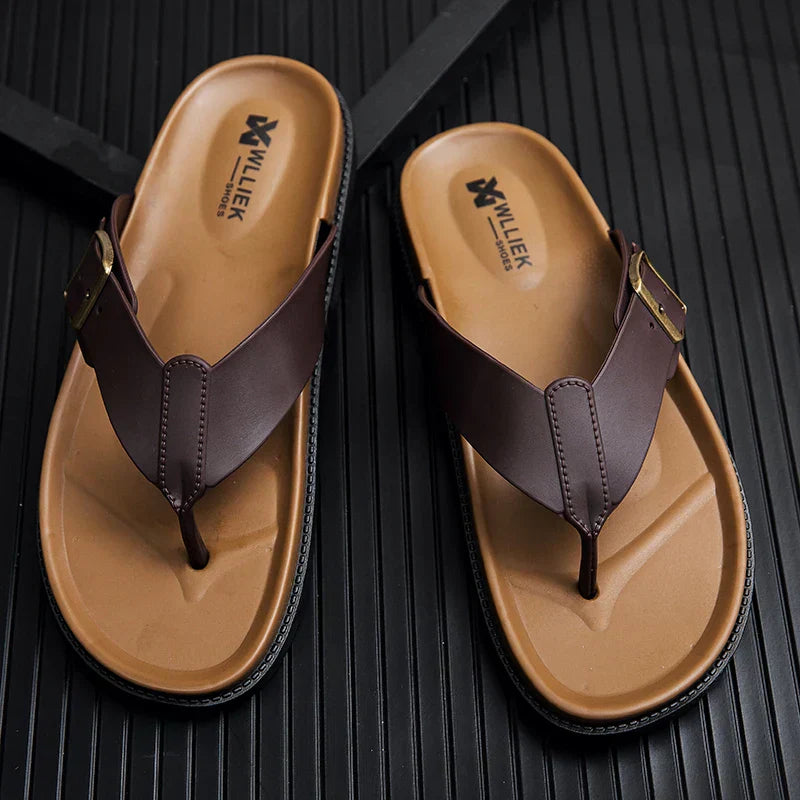 Chic Vegan Leather Summer Sandals