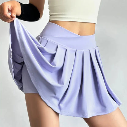 Flirty Gathered Mini Skort