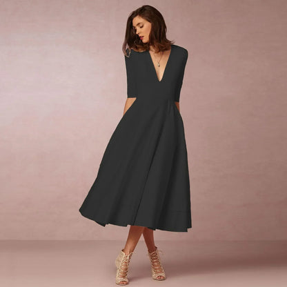 Harper | Ladies Stylish Flowy Midi Dress