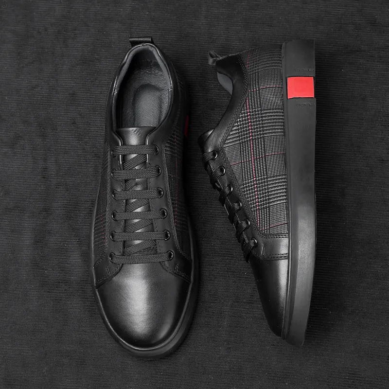 Men's Italian Leather Sneakers Classic Comfortable