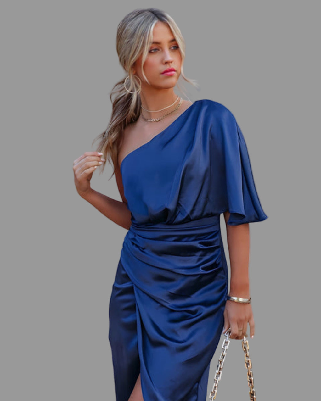 Women's Elegant Dress Ottilie Multicolour - VibreMode