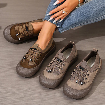 Women's Elastic Lace Walking Shoes