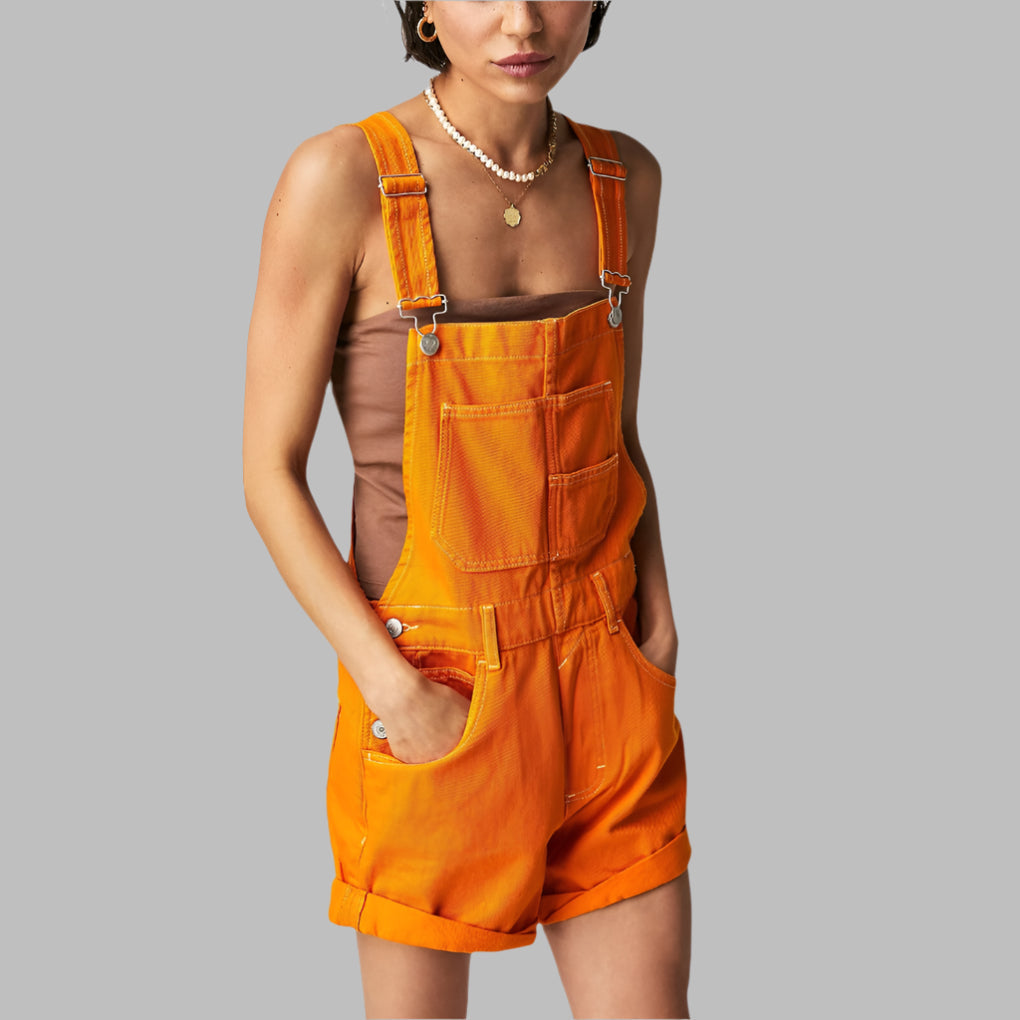 Women's Denim Jumpsuit Sleeveless Casual
