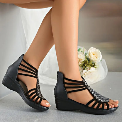 High Heel Ankle Wedges