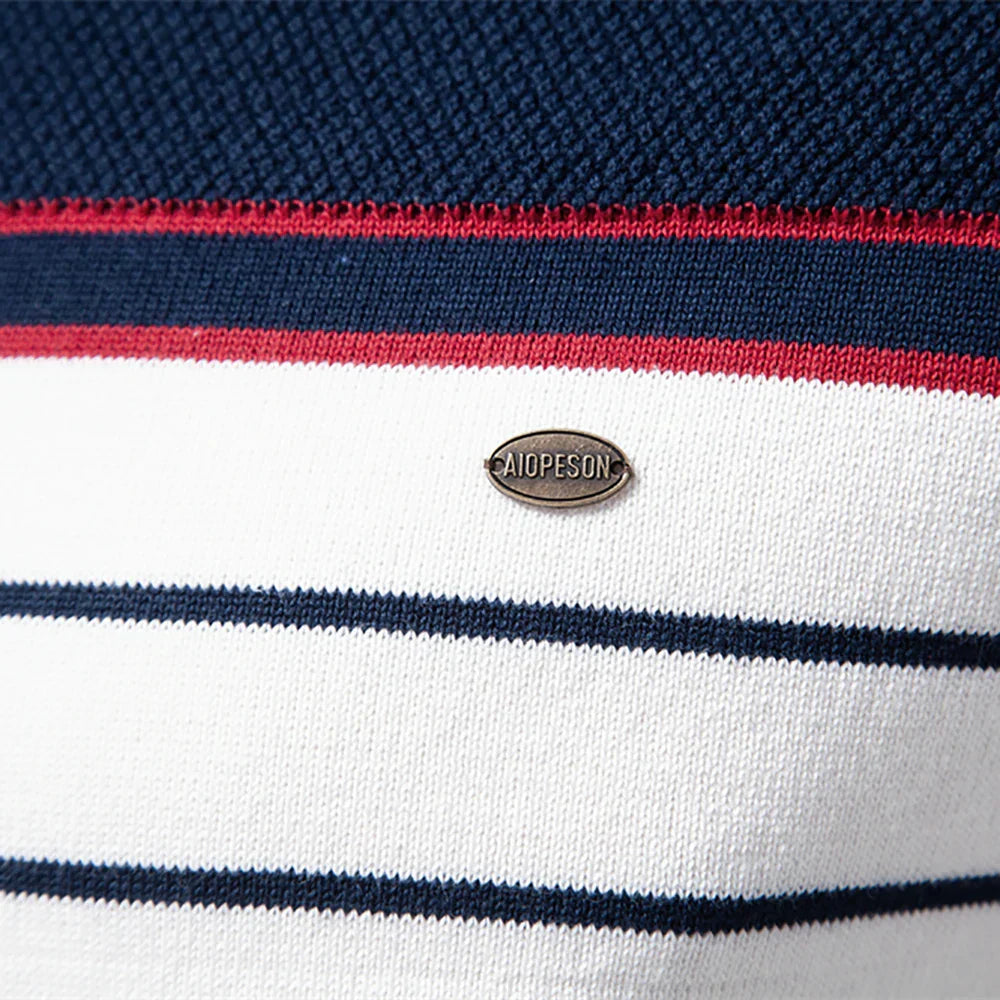 Classic Men's Horizontal Stripe Pullover