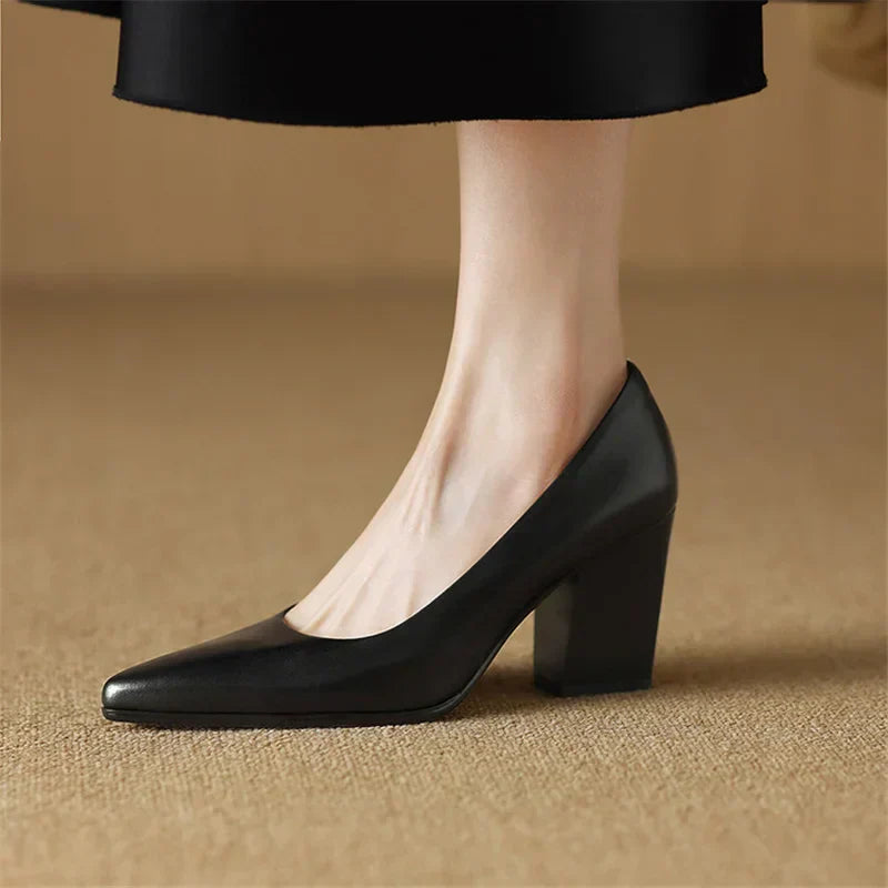 Elegant Women's High Heel Pumps Pointed Toe Office Shoes