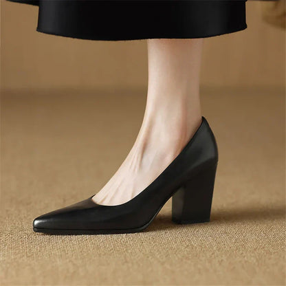 Elegant Women's High Heel Pumps Pointed Toe Office Shoes