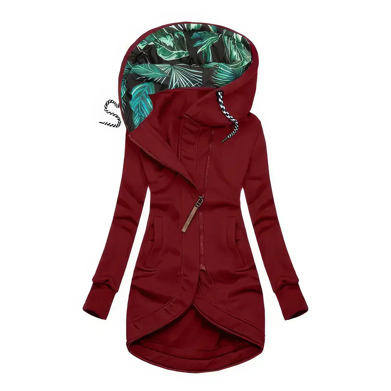 Women's Asymmetrical Hooded Jacket
