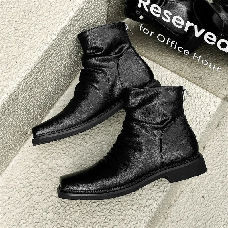 Brunello Men's Leather Ankle Boot
