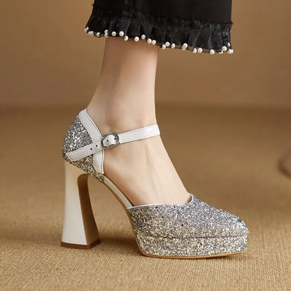 Women's Sparkle Platform High Heels