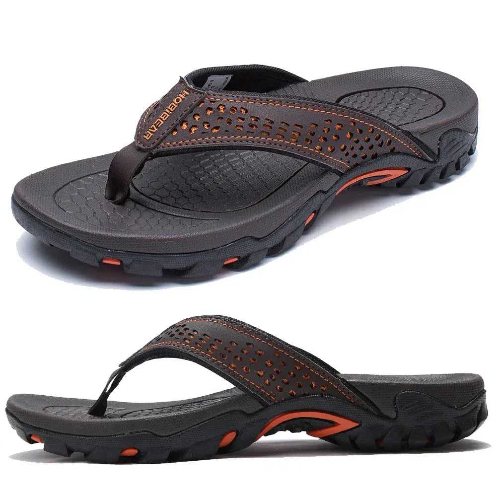 Comfortable Men's Sports Flip Flops with Arch Support Sandals