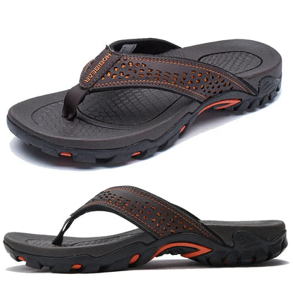 Comfortable Men's Sports Flip Flops with Arch Support Sandals