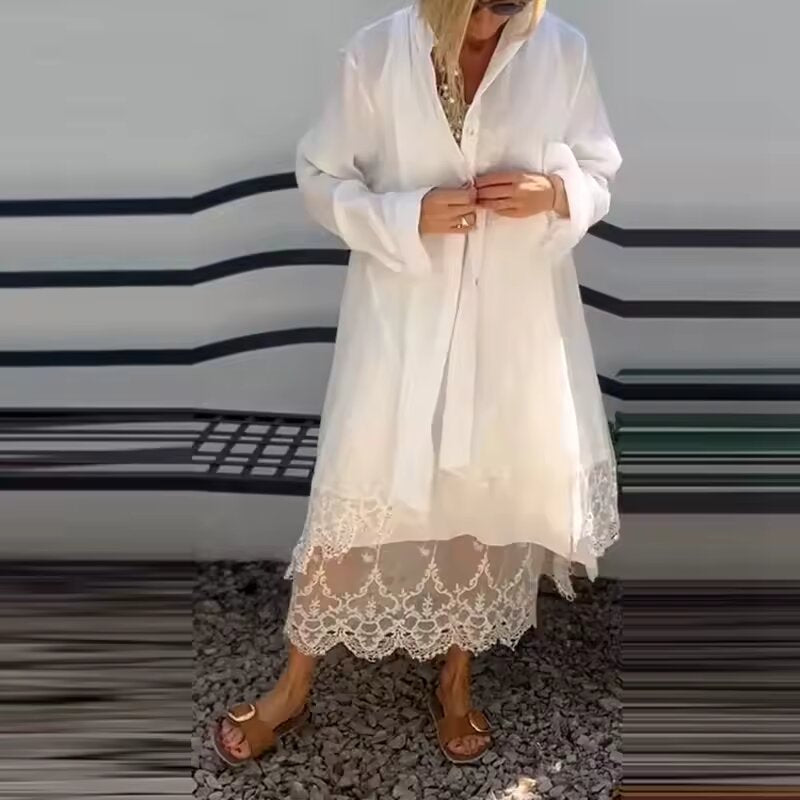 Elegant Floral Women's Dress Set - VibreMode