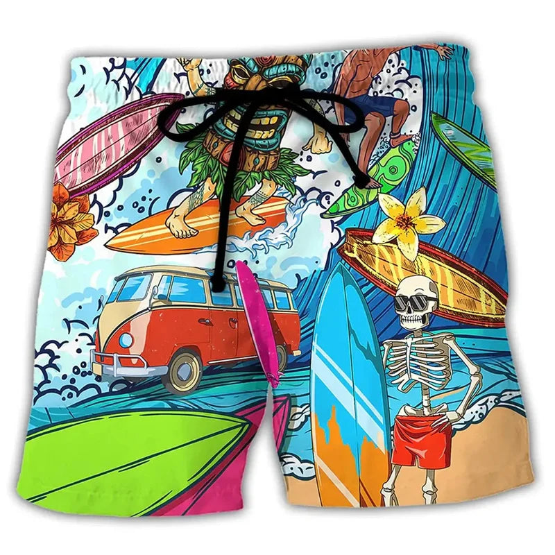 Men's Swim Shorts Bold Color Block