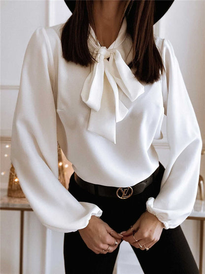 Elegant Ladies Classic Button Blouse